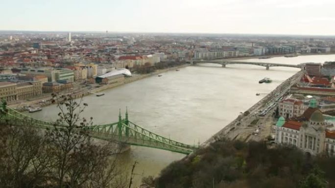 匈牙利布达佩斯的全景拍摄。