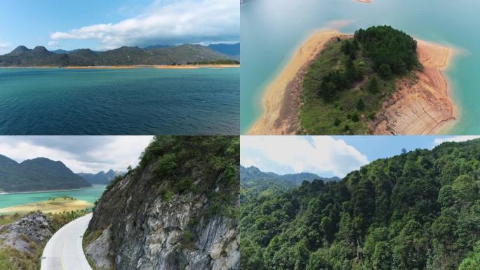 韶关森林地貌河流湖泊