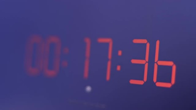 电脑屏幕上的数字秒表