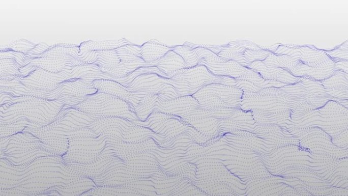 抽象海浪。计算机生成的几何动画。明亮的色调