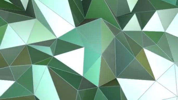 抽象无缝三角结晶背景动画