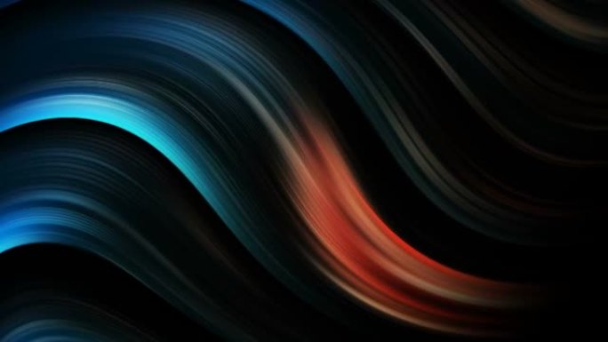 抽象彩色液体旋流线。大理石，红色和蓝色的油漆流图形背景