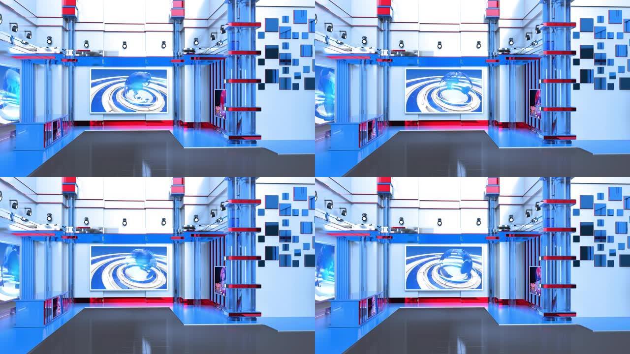 3D虚拟电视演播室新闻