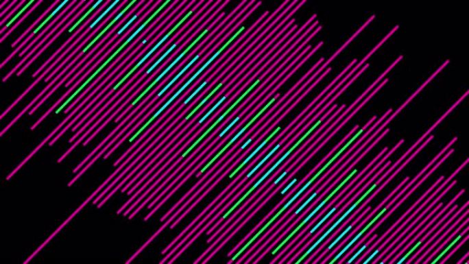 彩色线条4k的抽象未来运动背景