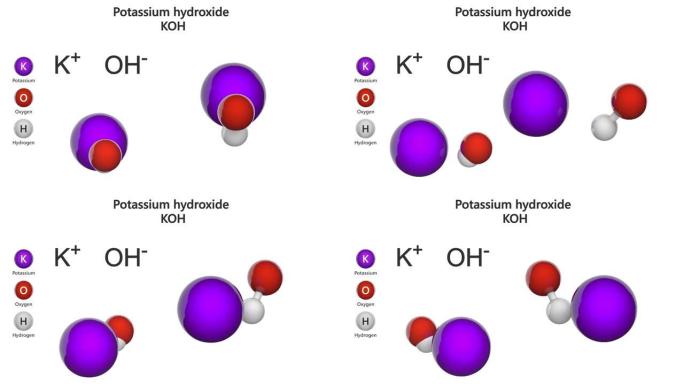 氢氧化钾 (KOH)。无缝循环。