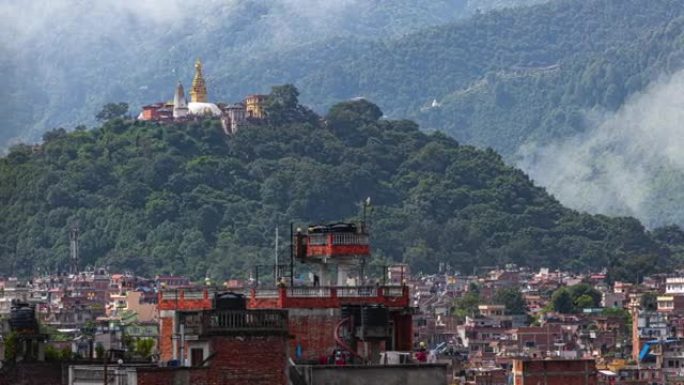尼泊尔加德满都猴庙。