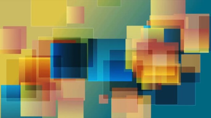 彩色光泽方形抽象技术运动背景