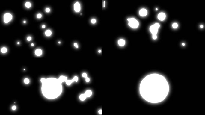 白色水滴粒子融合mg动画