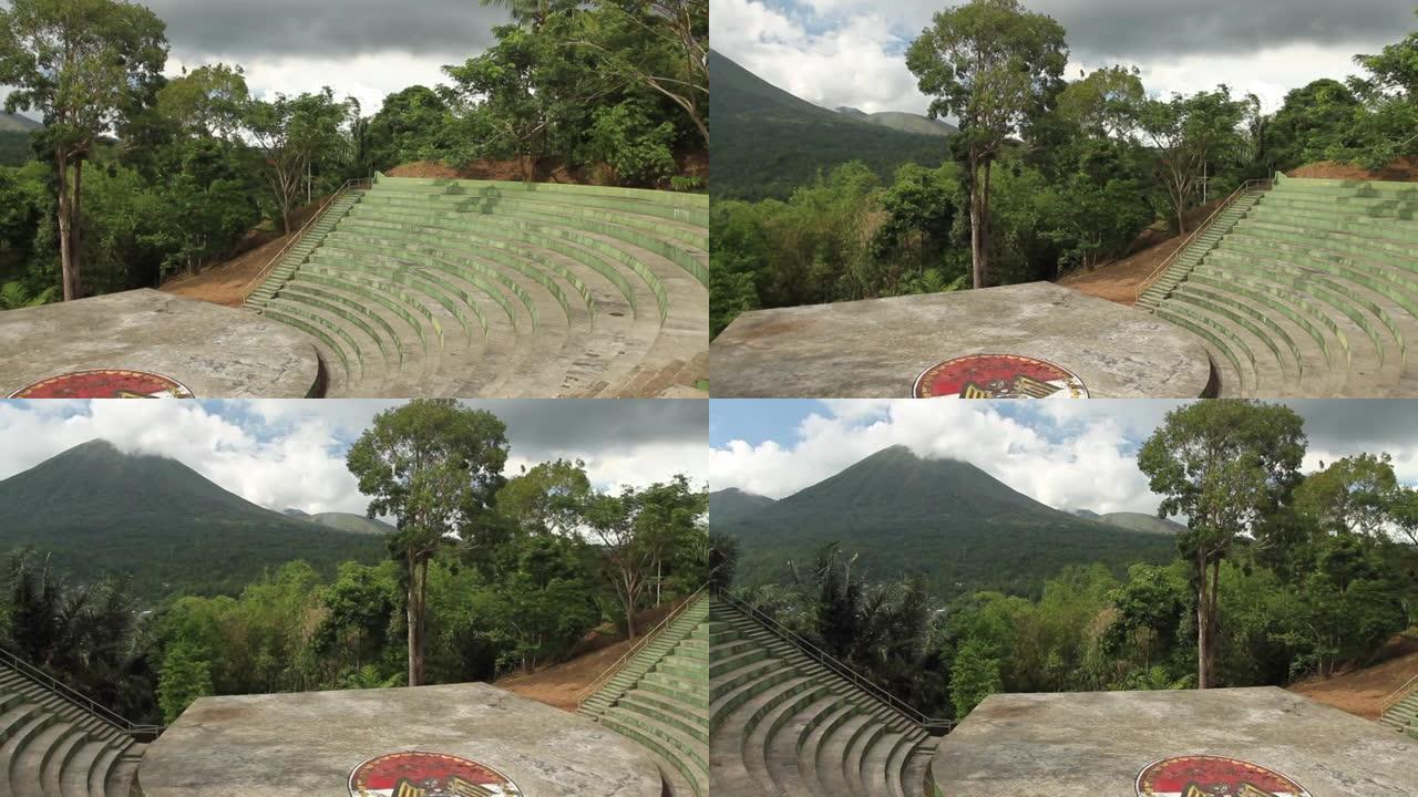 印度尼西亚北苏拉威西岛万鸦老托莫洪村洛肯山热带森林圆形剧场