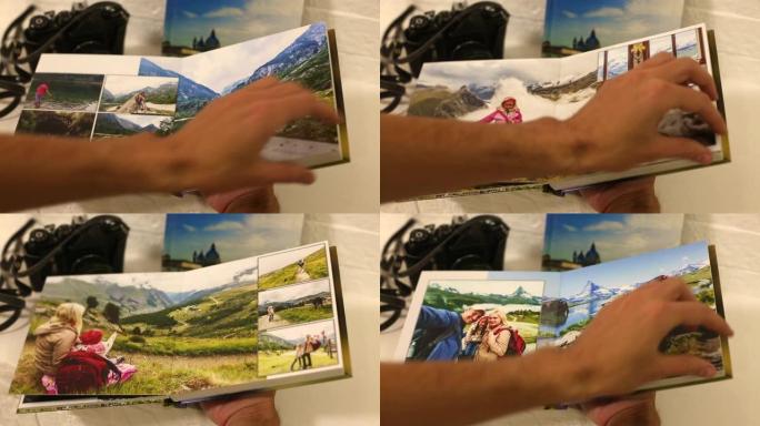 带旅行照片的相册