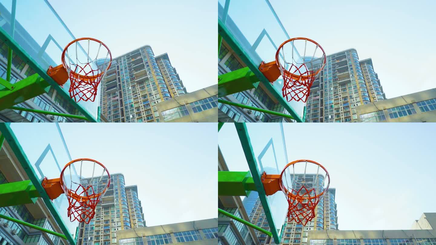 篮球场篮筐篮板