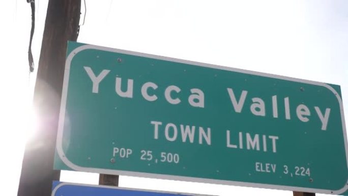 尤卡谷加州公众欢迎标志