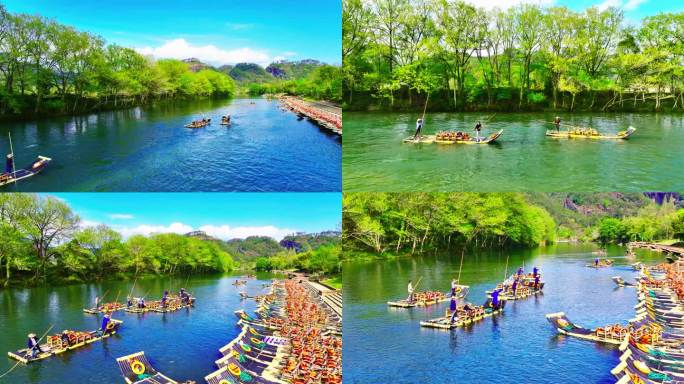 福州南平武夷山九曲溪竹筏漂流