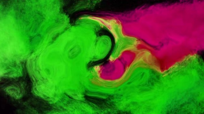 彩色流动液体纹理效果背景的数字动画