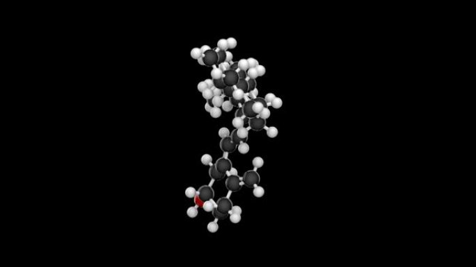 维生素D3 (胆钙化醇)。RGB阿尔法 (透明) 通道。