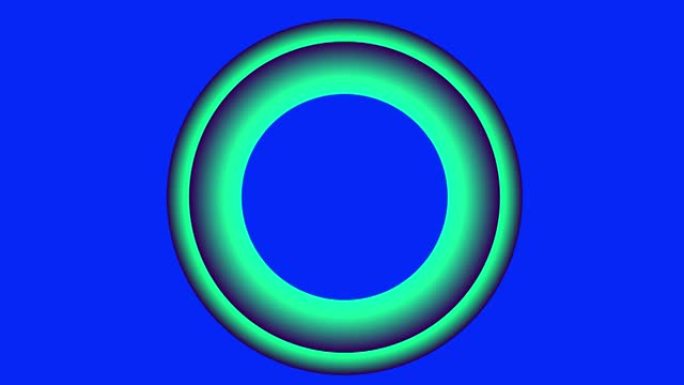 数字视频阿尔法频道圆形动画蓝屏-股票视频