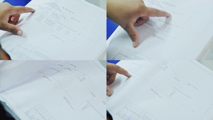 建筑设计和项目蓝图图纸