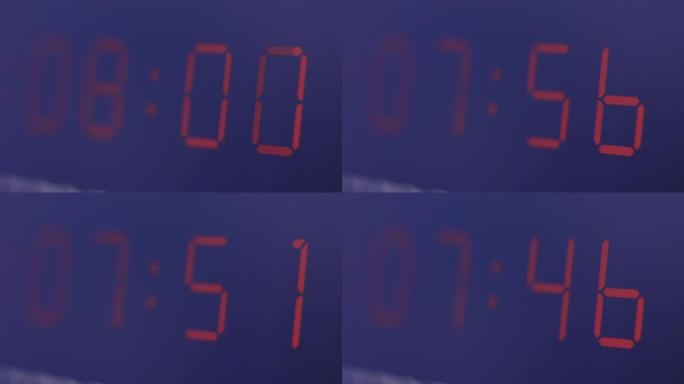 电脑屏幕上的数字秒表