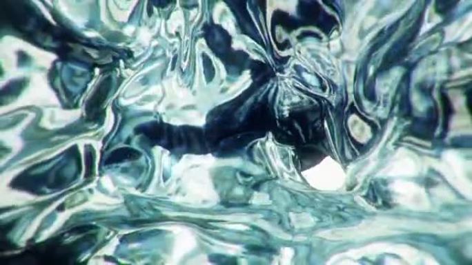 文摘流体合金金属液体水波浪形表面。