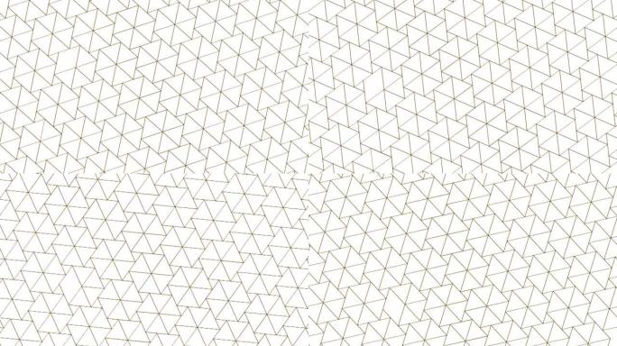 4k视频中的抽象几何技术白色背景。