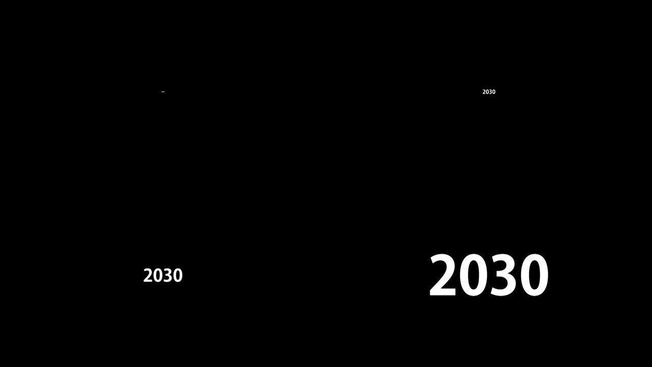 2030文本动画运动图形