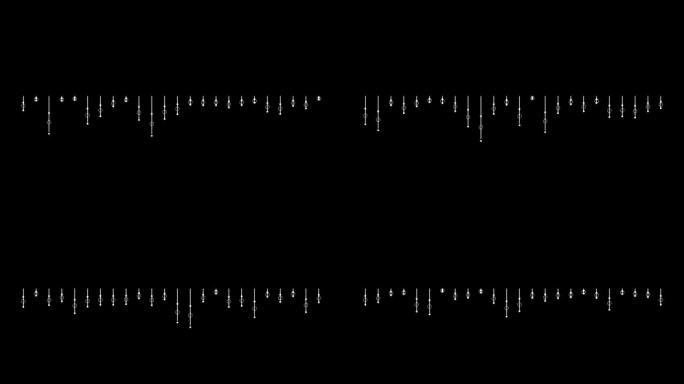 声波音频信号波段音符跳动