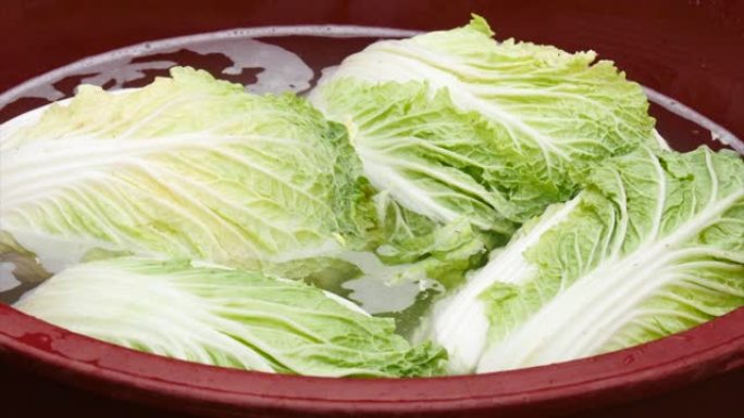 腌白菜制作韩国泡菜