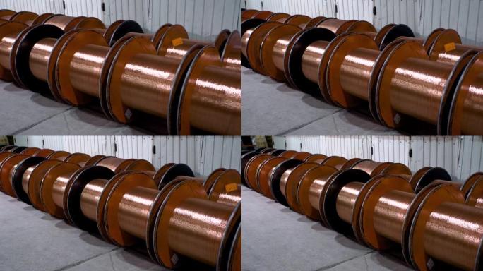 工厂生产卷轴铜线、青铜电缆