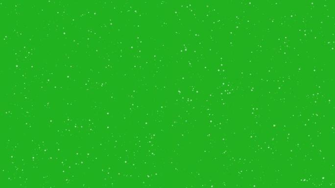 降雪绿色屏幕运动图形