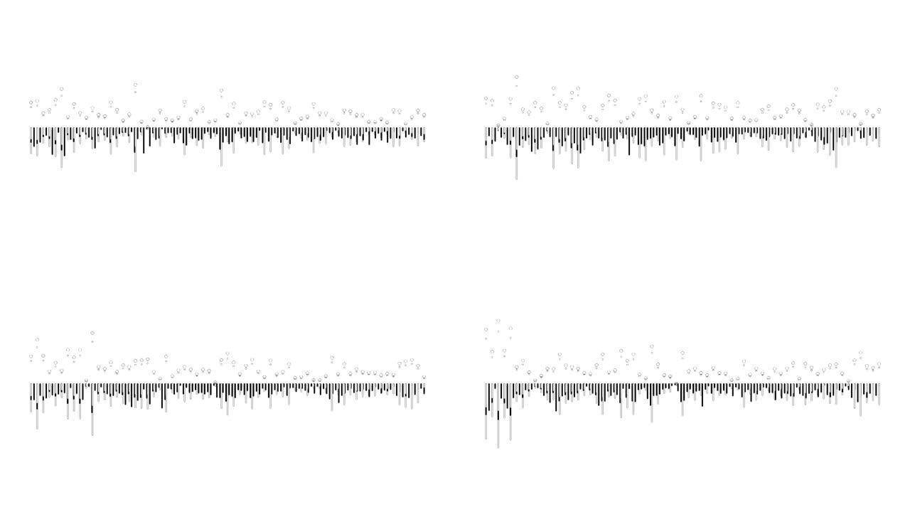 声波音频信号粒子线条跳动音频动态