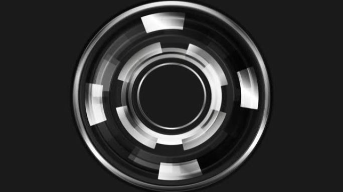 黑色和金属光泽圆圈齿轮抽象技术运动背景