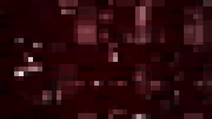 4K中的抽象背景动画-黑色背景上随机变化的模糊红色块