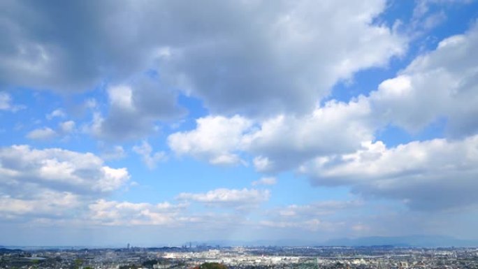 福冈市的时间流逝国外外国延时大景全景风光