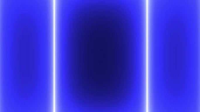 蓝色方形霓虹灯发光动画运动图形