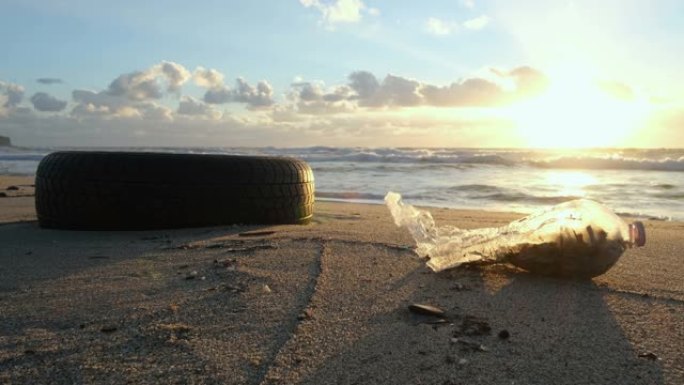 废旧橡胶汽车轮胎和塑料废物对海洋生态系统，环境污染