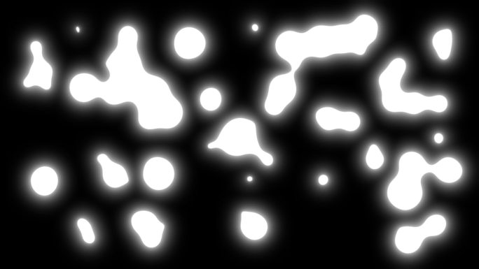 水滴粒子融合动画白色