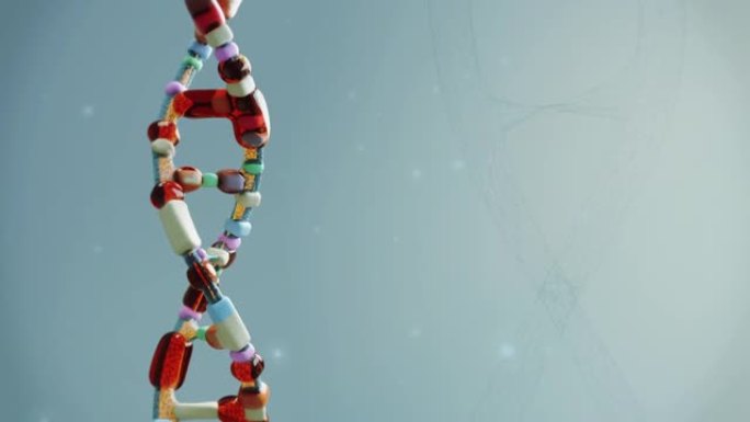 DNA序列。基因链遗传学研究生物科技