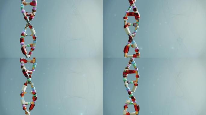 DNA序列。基因链遗传学研究生物科技