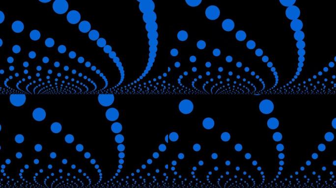 抽象蓝色点线科技未来运动背景。科幻抽象虚线背景。技术运动设计。