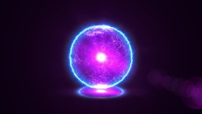无缝辉光能量球动力球循环动画