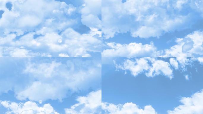 穿越云层飞入天空。天空前视作为背景。慢动作中上升到天堂或星体投影的表示。自由或自由感。