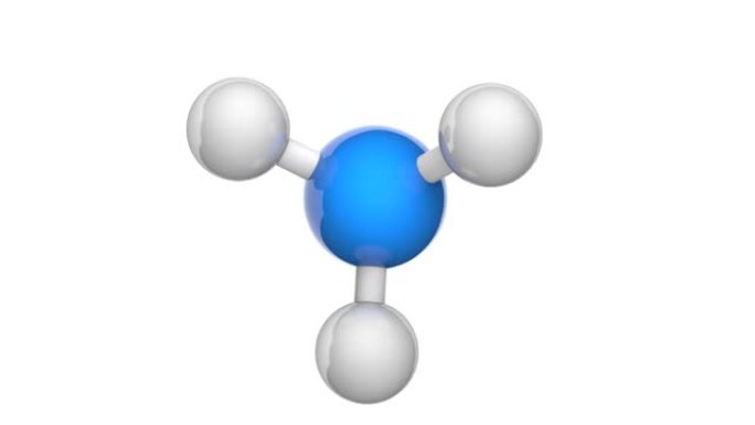 氨 (分子式: NH3)。无缝循环。