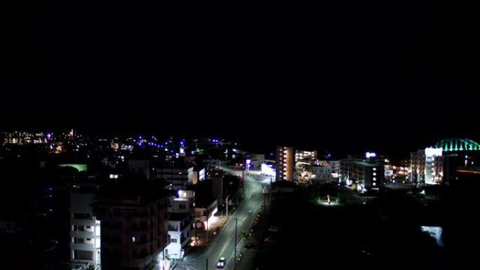 日本冲绳石垣岛夜景