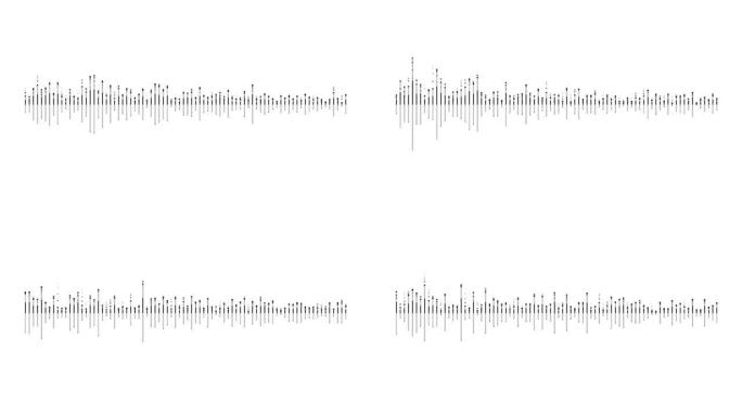 声波音频信号粒子线条跳动音频动态