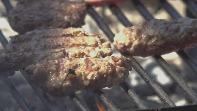 慢动作用烟和火做饭