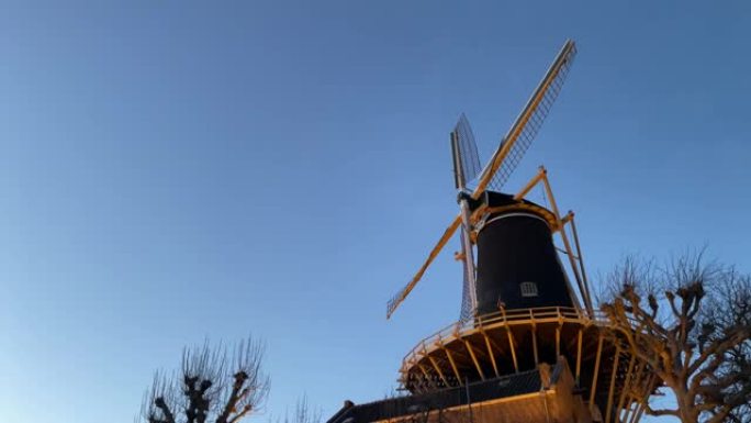 windmill de Windhond是Woerden市的历史特色。它建于1755年。如今，工厂维