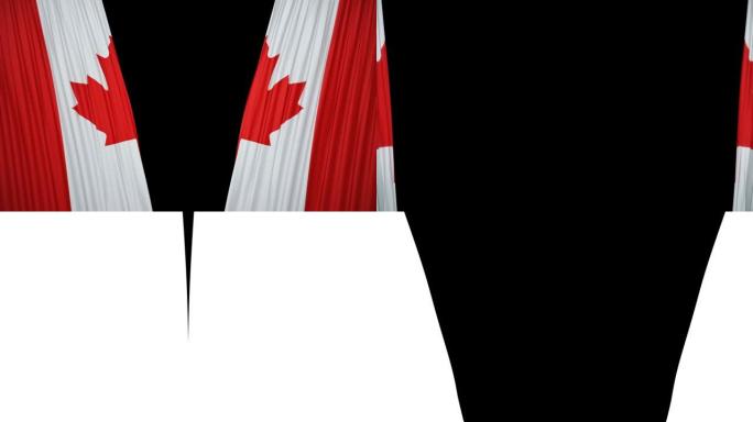 加拿大旗窗帘布
