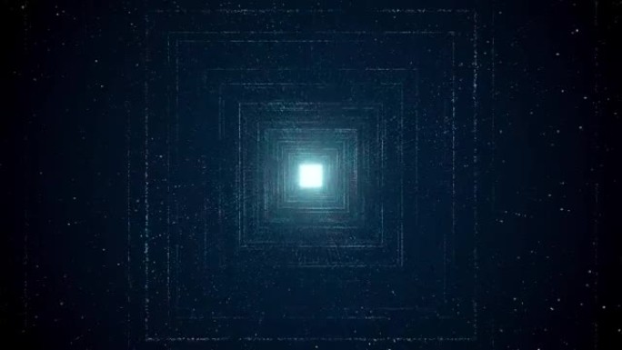运动飞行数字隧道技术隧道与矩阵二进制代码粒子加密货币挖掘4K