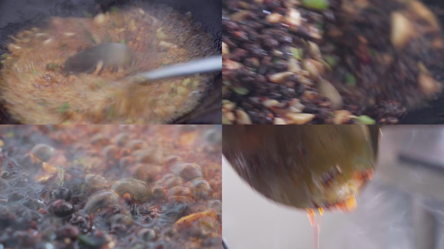 秘制酱料炒豆豉做鱼料制作酱料