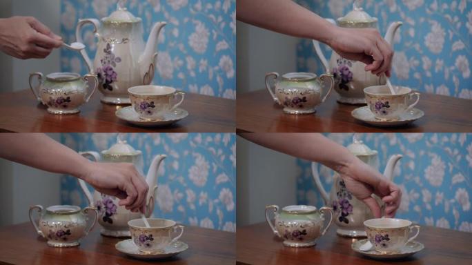 用老式茶杯-复古餐具